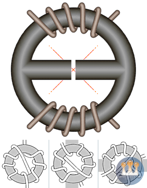 Egzoset's 1-Phase 2-Poles Hybrid-Toroïd Duplex IH Driver with RF Choking (2020-Oct-21).